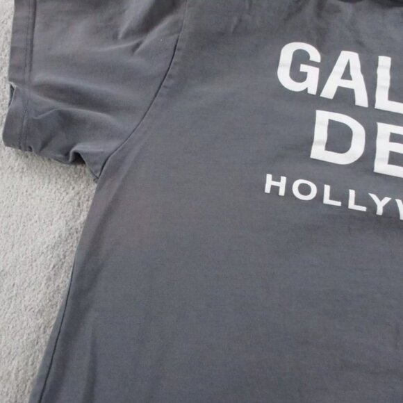 Gallery Dept Shirt Mens XL Gray Hollywood California Crewneck Spell Out Faded - Picture 4 of 9